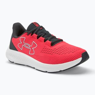 Under Armour Charged Pursuit 3 Big Logo scarpe da corsa rosso racer/antracite/bianco da donna
