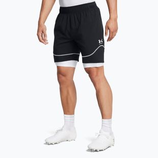 Pantaloncini da calcio Under Armour Challenger Pro Train uomo nero / bianco