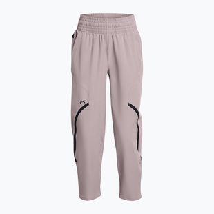 Pantaloni da allenamento Under Armour Unstoppable Ankle tetra grigio/nero da donna
