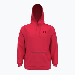 Felpa da uomo Under Armour Fleece Pro Kangra HD racer rosso/nero