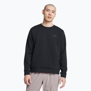 Felpa Under Armour Unstoppable Fleece Crew uomo nero/nero