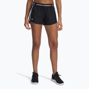 Pantaloncini da donna Under Armour Tech Play Up nero/bianco