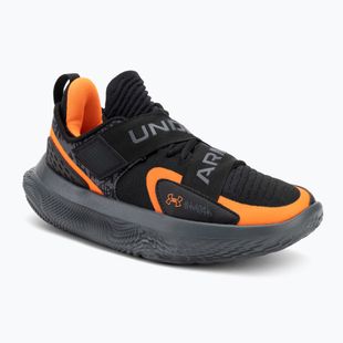 Under Armour Flow Futr X 4 UAA scarpe da basket nero/castello/arancione chiaro