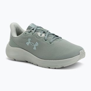 Under Armour Charged Pursuit 4 scarpe da corsa da donna verde silice/verde silice/metallico silice
