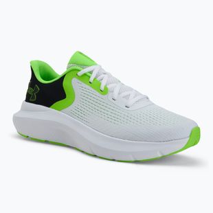 Under Armour Charged Rogue 5, scarpe da corsa da uomo, bianco/nero/verde scuro