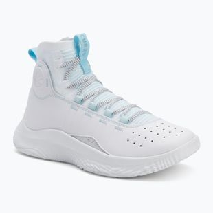 Under Armour CURRY 4 FLOTRO scarpe da basket bianco/stream/argento metallico