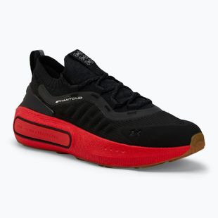 Scarpe Under Armour Phantom 4 nero/rosso lava/argento metallico da uomo