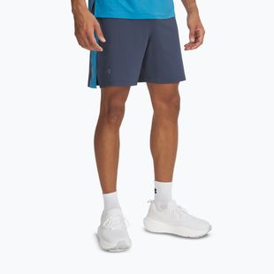 Pantaloncini da corsa Under Armour Launch Pro 7" da uomo grigio acquazzone / blu etere / riflettente