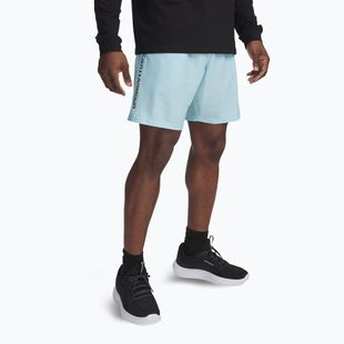 Pantaloncini da allenamento Under Armour Woven Wordmark da uomo stream/nero
