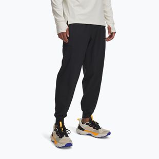 Pantaloni da corsa Under Armour Trail Run da uomo neri / riflettenti