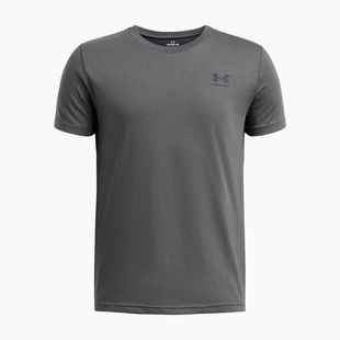 Maglietta per bambini Under Armour Sportstyle Left Chest pitch gray/black