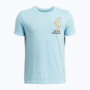 Maglietta da allenamento per bambini Under Armour Peace Love UA blue