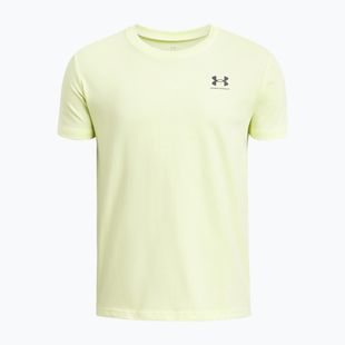 Maglietta per bambini Under Armour Sportstyle Left Chest yellow