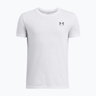 Maglietta per bambini Under Armour Sportstyle Left Chest white