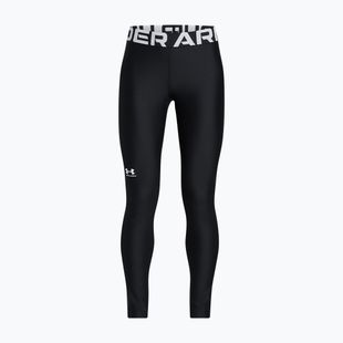 Leggings sportivi da bambino Under Armour HeatGear white/black