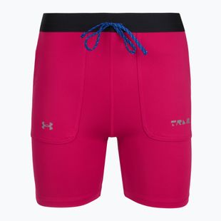 Pantaloncini da donna Under Armour Trail Run Fitted shaded fuchsia/black