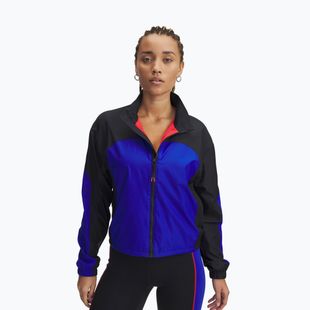 Felpa donna Under Armour Project Rock Woven Top black