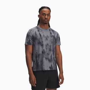 Maglietta da corsa Under Armour Launch Elite Print grigio titanio/riflettente da uomo