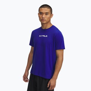 Maglietta da corsa Under Armour Trail Run Graphic Tee royal/riflettente da uomo
