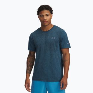 Maglia da corsa Under Armour Seamless Stride da uomo blu etere/riflettente