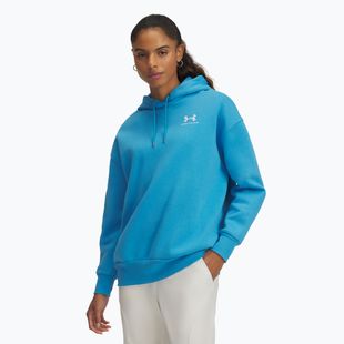 Felpa con cappuccio Under Armour Icon Fleece Donna blu etere/bianco
