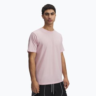 Maglietta Under Armour Sportstyle da uomo con petto sinistro rosa/bianco
