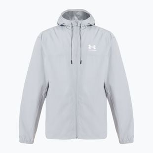 Giacca a vento Under Armour Rival Woven da uomo grigio mod/grigio mod/bianco