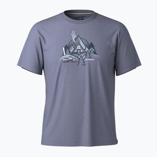 T-shirt da trekking uomo Smartwool Alpine A-Frame Graphic Tee nightfall blue
