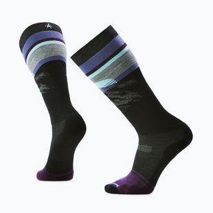 Calze da snowboard Smartwool Snowboard Targeted Cushion Mountain Sunrise OTC nere