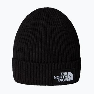 Cappello invernale per bambini con polsino a scatola con logo The North Face