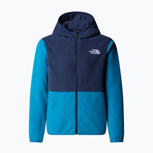 Felpa in pile per ragazzi The North Face Teen Glacier Full Zip Hoodie dusk blue/summit navy