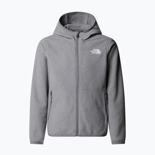 Giacca in pile per ragazzi The North Face Teen Glacier Full Zip Hoodie mid grey heather
