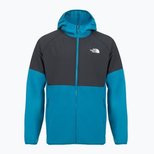 Felpa da uomo The North Face Glacier Heavyweight Full Zip HD blu crepuscolo/grigio asfalto