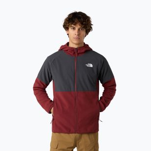 Felpa da uomo The North Face Glacier Heavyweight Full Zip HD sumac/asphalt grey