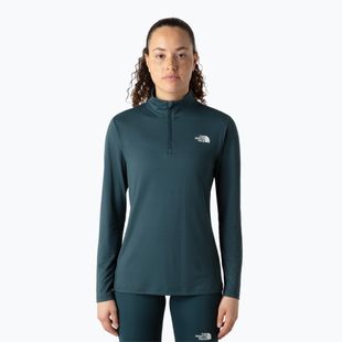 Maglietta The North Face da donna Flex 1/4 Zip Slim deep cypress