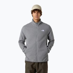 Felpa in pile da uomo The North Face Glacier Fleece mid grey heather