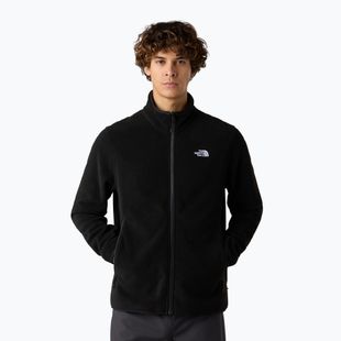 Felpa in pile da uomo The North Face Glacier Fleece nero