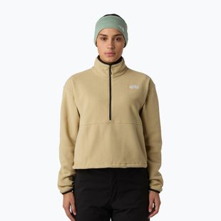 Felpa donna The North Face Glacier Fleece 1/2 Zip Short khaki stone
