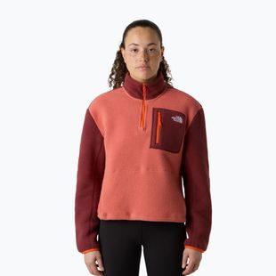 The North Face donna Yumiori 1/4 Zip felpa mars dust/sumac/solar flare