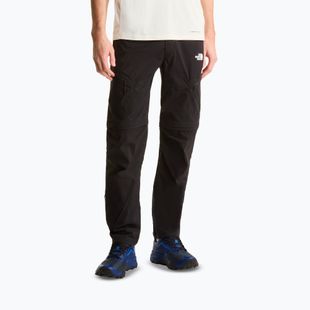 Pantaloni da trekking da uomo The North Face Exploration Regular Tapered Convertible tnf black