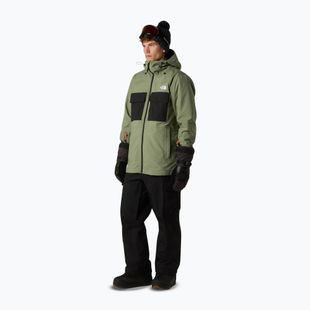 Giacca da snowboard da uomo The North Face Fourbarrel Triclimate bark mist/black