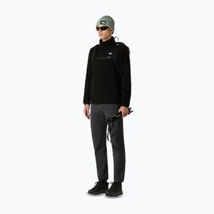 Felpa in pile da uomo The North Face Glacier Fleece 1/4 Zip nero