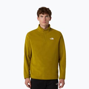 Felpa The North Face Glacier Fleece 1/4 Zip deep dijon da uomo