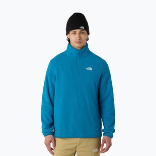 Felpa in pile da uomo The North Face Glacier Fleece 1/4 Zip blu scuro