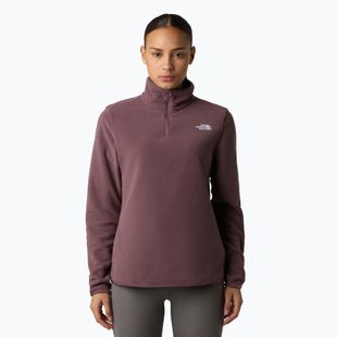 Felpa in pile da donna The North Face Glacier Fleece 1/4 Zip quarzo fulvo