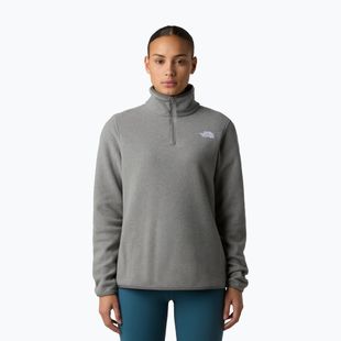 Felpa in pile da donna The North Face Glacier Fleece 1/4 Zip mid grey heather