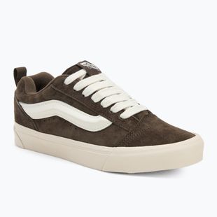 Scarpe Vans Knu Skool in pelle scamosciata di maiale marrone carbone