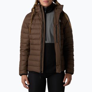 Piumino da donna The North Face Down Hooded smokey brown
