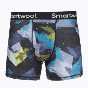 Boxer termici da uomo Smartwool Merino Print Boxer Brief Boxed blue sum sector