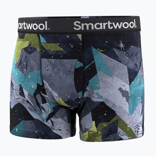 Boxer termici da uomo Smartwool Merino Print Boxer Brief Boxed blue sum sector